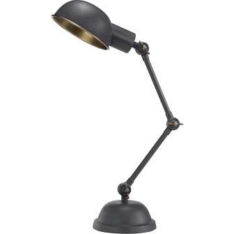 Industrialna lampa biurkowa Tilde grafitowa